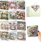 12 PCS Diamond Art Painting Birthday Greeting Cards, Fete Day Craft DIY Card Making Kits for Adults Kids Gifts (Happy Birthday)